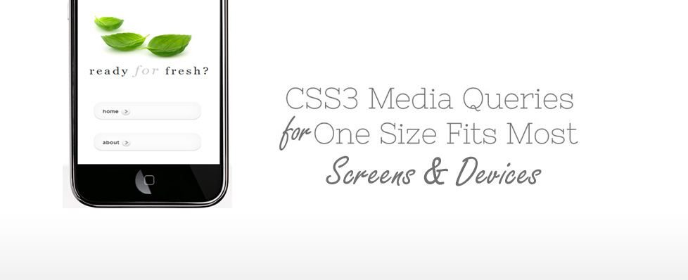 CSS3 Media Queries for Multiple Screen Sizes