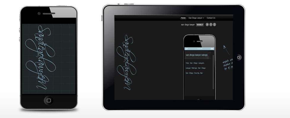 mobile web design: sandiegodui.mobi